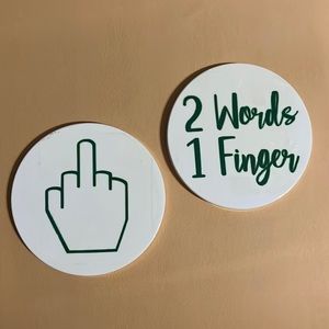 Set of Ink infused circut coasters